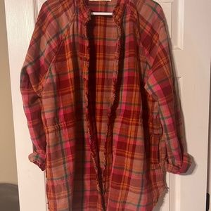Free people, we the free plaid tunic